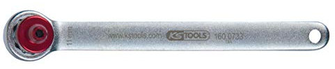KS TOOLS Bremsen-Entlüftungsschlüssel, extra kurz, 11 mm, rot