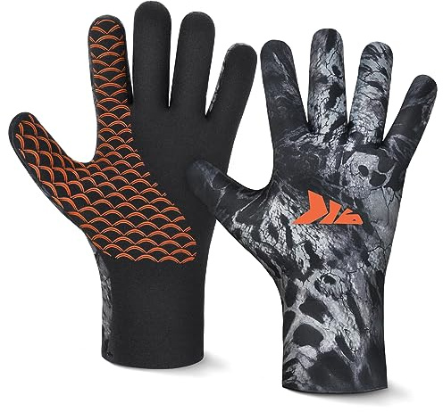 KastKing IceRiver Fishing Gloves – 100% Waterproof Cold Winter Weather Fishing Gloves – for Men and Women – Ideal for Ice Fishing, Winter Fishing, Outdoor Winter Sports,S,BO