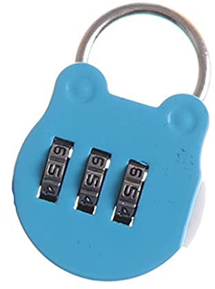 6 Farben Mini-Vorhängeschloss, 3-stellig Buntes Kombinationsschloss, Cartoon-Form Kombination Gepäckschlösser für Koffer, Schrank, Schreibtisch, Rucksack 1/2 Stück
