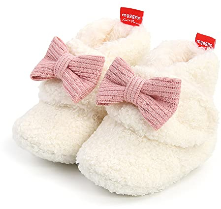 Sehfupoye Baby Boys Girls Warm Slippers Winter Soft Sole Booties Shoes 0-6M