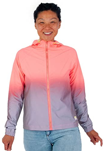 GOFLUO - Billie Reflektorweste - Warnweste - Reflektierende Weste - Sichtbar im Dunkeln für Wanderer, Joggen, Fahrrad - Coral Reflective -