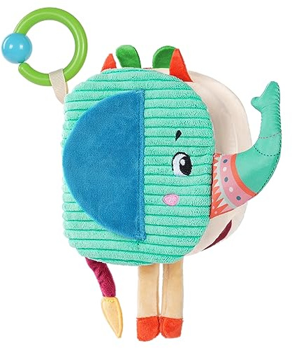 Aolso Libro Di Stoffa Per Neonati, Sensoriale E Interattivo - Giochi Educativi, Tattile Elefante - Giocattoli E Regali