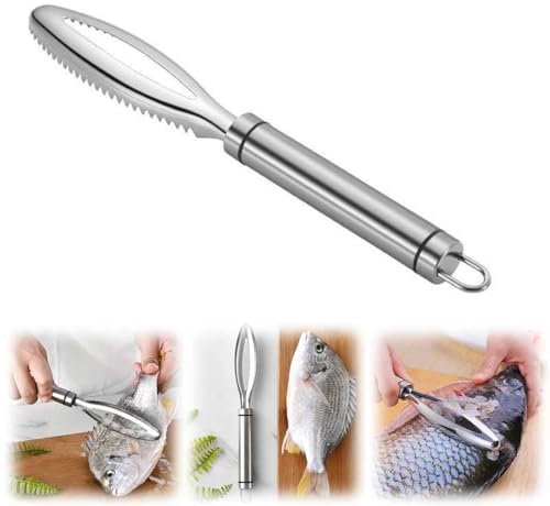 Squama Pesce,Squamatore Pesce Professionale,Raschietto Per Squame Di Pesce,Strumento Per Raschiare Le Squame Di Pesce,Rimozione Squame Di Pesce Strumento Per Raschiare,Gadget Da Cucina (1 pezzo)