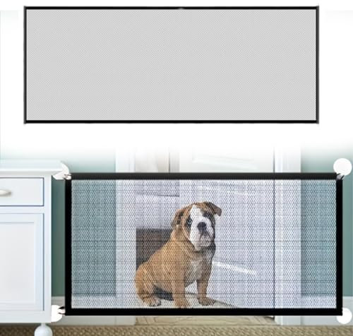 ZEPIQOR Cancelletto per Bambini Estensibile, 0-180 cm Cancello Barriera Sicurezza Griglia Espandibile per Porte, 72 * 180cmScale e Corridoi, Uso Interni ed Esterni, Grigiono