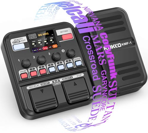 KMF-1 Guitar Pedal, Guitar Multi Effects Processor Pedal | Amp Modeling, IR Loading, Expression Pedal & Color Display | Portable Multi-Effects Unit for Live, Studio, Practice