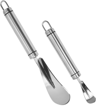 ABOOFAN 2 Pezzi Coltello Per Pompelmo E Arancia Portatile A Forma Di Taglierino Per Funzionale Spremiagrumi Seghettato Pelapatate Raschietto Per Agrumi Dispositivo Per Sbucciare