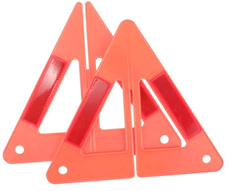 OSOLADY Señales De Advertencia Para Coche Triángulo De Advertencia Para Carretera Señal Reflectante Para Carretera Herramienta De De Seguridad Para Coche Uso Emergencias De Tráfico