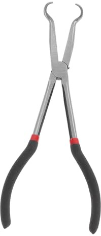 Kisangel Pinza Estesa Allungata 28 Cm Nera Per Cablaggio Manuale Morsetto Di Crimpatura, Utensile Per Riparazione Cavi in Spazi Ristretti, Manico Ergonomico in Gomma Antiscivolo