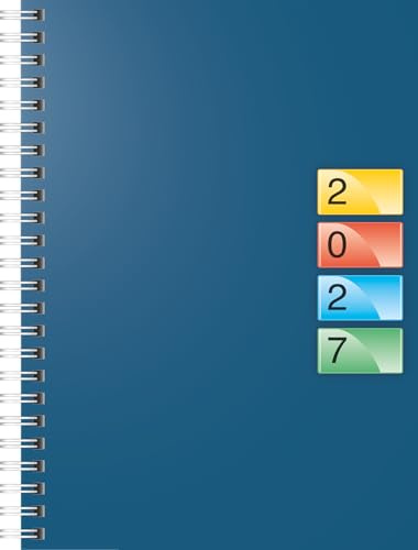 BRUNNEN Buchkalender DATAline Mod. 796 40 2027 | A5, Karton, blau