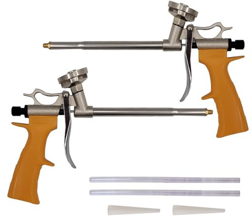 2x Schaumpistole Aluminium Schaum Pistole Bauschaumpistole Montagepistole Alu