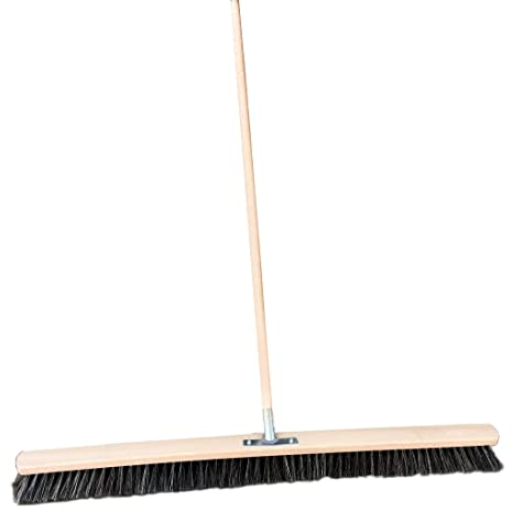 Straßenbesen 80cm breit Besen Saalbesen Kehrbesen mit Buchestiel 150cm