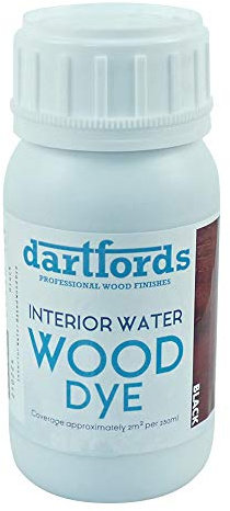 Black Interior Water Based Wood Dye 230ml Bottle