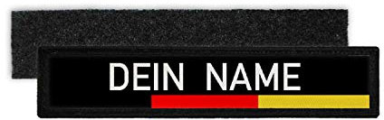 Copytec Namenschild Patch Deutschland Uniform personalisiert Jacke Aufnäher #34969