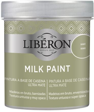 Liberon Milk Paint crema de pintura kaki 500ml