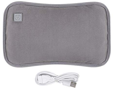 USB-Handwärmer, 3 Modi, elektrische Wärmflasche aus Graphen, Oberfläche Flanell, waschbar, Arbeit mit Powerbank, für Büro, Reise