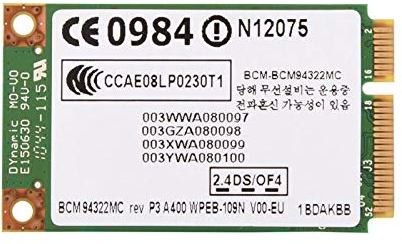 Adaptateur réseau sans Fil, Carte sans Fil Professionnelle Double Bande Mini PCI-E WiFi 2.4G + 5G 300 Mbps, pour/Mac / / / Hedy/TSINGHUA TONGFANG