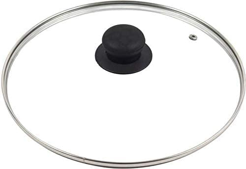 YSAMAX Glass Lid Cover, Universal, Transparent, Durable, Scratch-Resistant, Dishwasher-Safe, 20 CM, Set of 1