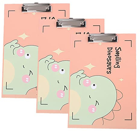Presse-papiers, design de mode A4 format lettre presse-papiers et supports de formulaires pour fournitures de bureau avocats, clip à profil bas mignon papier presse-papiers dossier 3 pièces orange