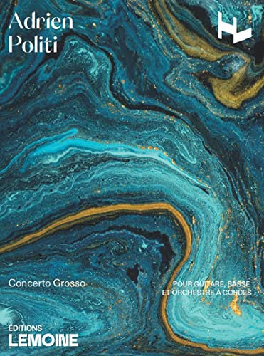 Concerto grosso pour guitare basse, basse electrique et orchestre a cordes --- conducteur et parties