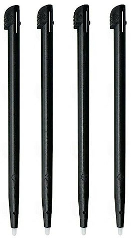 Lot de 4 stylets de rechange pour écran tactile Nintendo DSi XL (NDSi XL) Noir