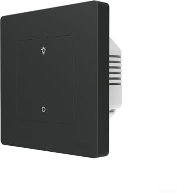 ZigBeeSmart Light Switch Dimmer Switch, Multi Control Light Dimming for Smart Life APP Dimmable 1-3Gang, Wireless Kinetic-Switch Remote Switch(1 Gang Grey)