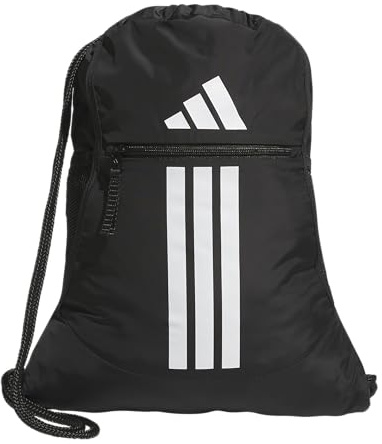 adidas Alliance Sackpack – Drawstring Backpack for Sports, Small Gym Bag