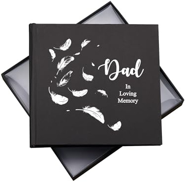 Dad In Loving Memory Black Butterfly Photo Album For 50 x 6 by 4 Photos