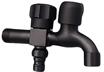 Angoily Wege-wasserhahn-umschaltventil Eckventil Mit Doppelsteuerung Für Küche Bad Waschmaschine Spülmaschine Wasserabsperrventil Absperrhahn Wasserventil Toilettenventil Multifunktional i