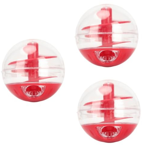 Steowsey Balle de distribution de nourriture pour chat - Balle de distribution de collations interactive - Alimentation lente - Fournitures éducatives pour animaux de compagnie