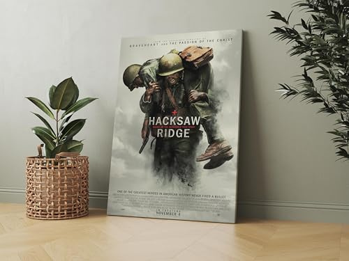 Hacksaw Ridge (2016) Classic-Cult Movie Canvas Wall Art Image Home Decor Artworks Ready To Hang Canvas Different Sizes