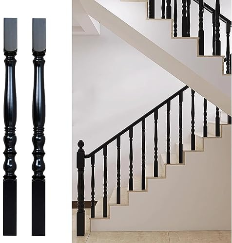 Axe de balustre en bois pour terrasse, porche, escaliers, poteau, balustrade, pilier en plusieurs options