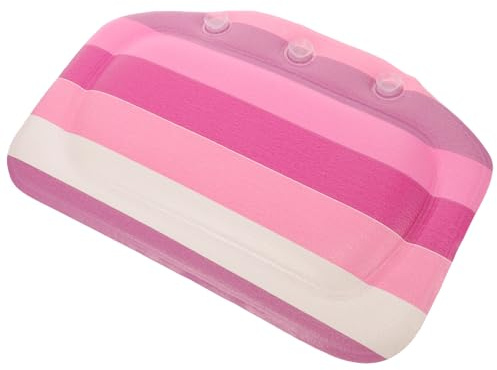 Tofficu Bathtub Pillow Headrest with Suction Cups, Thickened Foam Neck and Head Cushion for Soaking Tub, Home Spa Bath Pillow Suitable for Bathroom, Sauna, and Travel Use