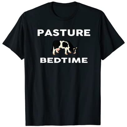Pasture Bedtime Cow Pajamas PJ T Shirt Farmer Rancher T-Shirt
