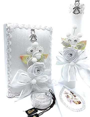 Casa Ixta First Communion Candle Set for Girl