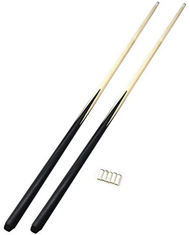 YRU Billard Queue, 2 Stück Kleine Kurze Billardstange Handgefertigt 50cm 68cm 90cm 120cm Holz Snooker Queue Ideal Für Enge Räume Und Jugendliche(Color:90CM)