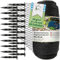 TTL Garden 15x15m Teichnetz Vogelschutznetz schwarz 30g/m² - 12x12mm engmaschig Starkes HDPE Poolnetz Obstbaumnetz Gartennetz, Vogelabwehr Netz, reißfest dehnbar robust mit 20 Bodenanker
