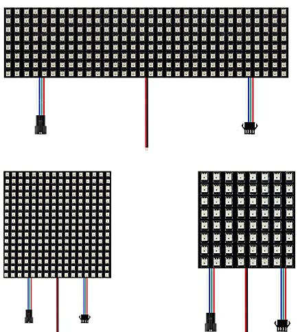 12V WS2815 RGB LED Digital Flexible Einzeln Adressierbaren Panel Licht Streifen WS2812 8x8 16x16 8x32 Modul Matrix Bildschirm (8X32 256 Pixels)