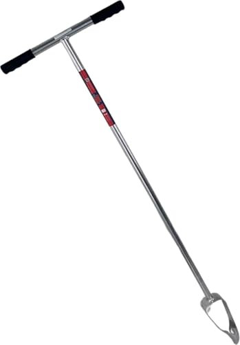 Synx Tools Trivella da Giardino zincata, 7 cm, Lunghezza 120 cm, Professionale, Ideale per lavori di scavo, trivella da Giardino, trivella per Piante