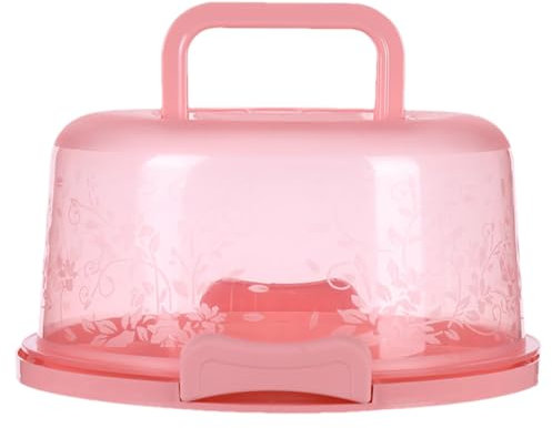 Fruusv Porta torte con manico, contenitore per torte, scatola per torte, trasportatore per torte con coperchio, porta torte portatile, scatola per conservare alimenti per torte, verdure, biscotti