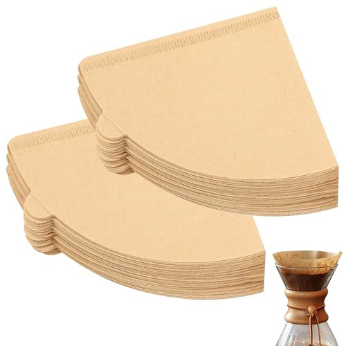 200 PzFiltri Caffe Americano Misura 2, Filtro Caffe Americano 02, Carta da Filtri per Caffè a Cono, Filtro in Carta Macchina Caffès per Macchine da Caffè Caffettiera Tazza