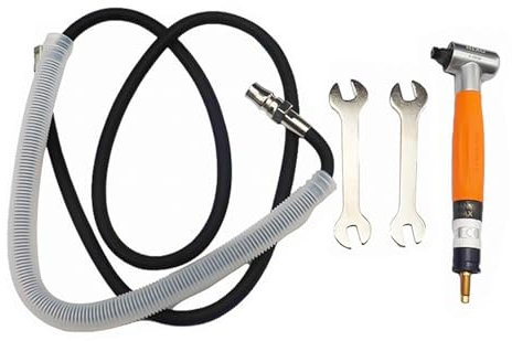 Fenteer Kit de amoladora de ángulo recto Amoladora de tubo neumática Amoladora de tubo Micro amoladora de tubo accionada por aire para reparación de