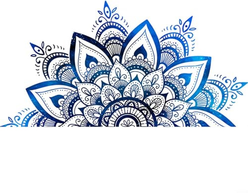 Zen Datura Sticker mural en vinyle Motif fleur de lotus