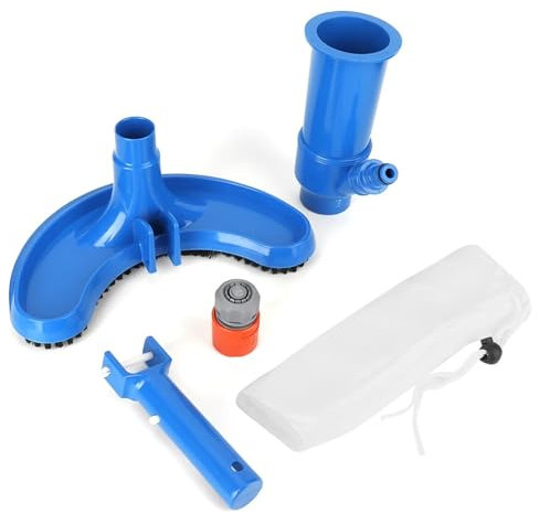 Kit Limpieza Piscina Herramienta de limpieza de piscinas Kit de mantenimiento de limpieza con cepillo aspirador para piscinas Juego de herramientas de limpieza y limpiador Set de Limpieza para Piscina