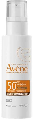 AVÈNE Sonnenpflege - Anti-Pigmentation Fluid LSF 50+ - Korrigiert Pigmentflecken - Mit TriAsorB™ & Azelainsäure - Getöntes Finish - Ebenmäßiger Teint - Beugt Flecken vor - Empfindliche Haut - 40 ml