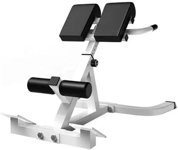 Roman Chair Hyperextension Panca per esercizi addominali e schiena - Panca fitness multifunzionale con altezza regolabile, imbottitura e gambe in schiuma - portata 300 lbs