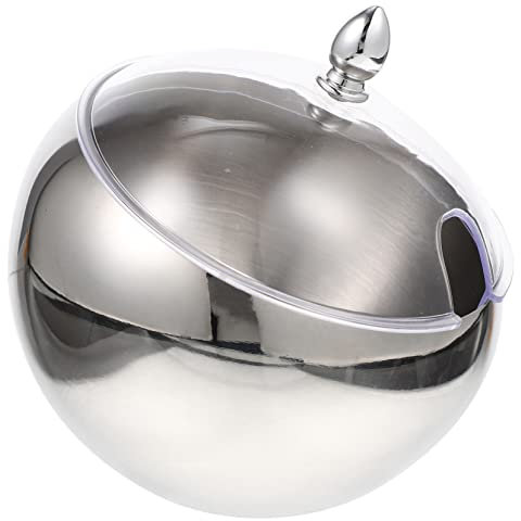 Amosfun Bol INOX Épais avec Couvercle Saladier Polyvalent pour Sauce Fruits Secs Et Buffet Résistant Et Facile à Nettoyer Usage Familial Et Professionnel