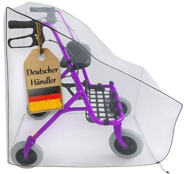 Rollatorschutzhülle mit Zugkordel von FabaCare, Regenschutz, Überzug, Schutzhaube, Rollatorschutzhaube, Schutzplane, Abdeckung, Schutzhülle, Rollator Garage, Rollatorzelt, Rollatorabdeckung