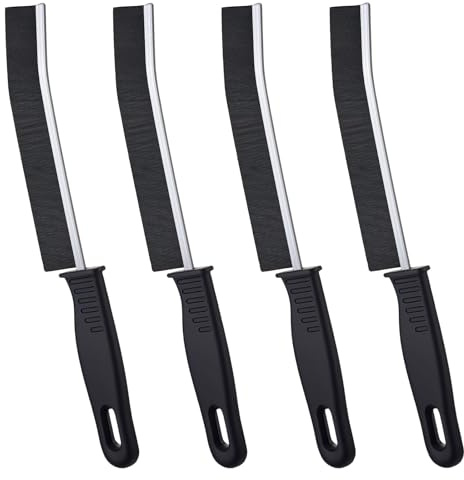 Laphontab 4 Pieces Hard Bristle Corner Cleaning Brush - Multifunctional Gap Cleaning Brush, Grout Brush, Cleaning Brush, Cleaning Tools for Household, Kitchen, Toilet (Black)