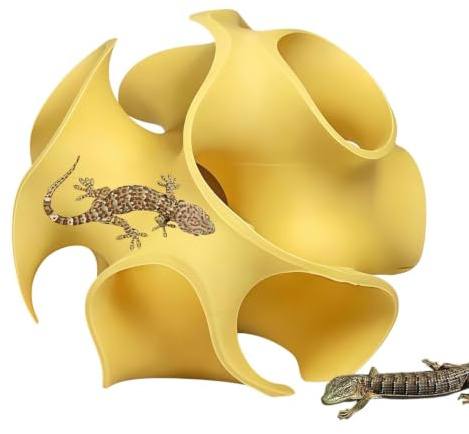 Reptile Hiding Cave, Gecko Tank Shelter, Printed Habitat Refuge | Leopard Gecko Cave for , Women, Adults, Dad, Husband, Family, 4.72x4.64x3.74 inches