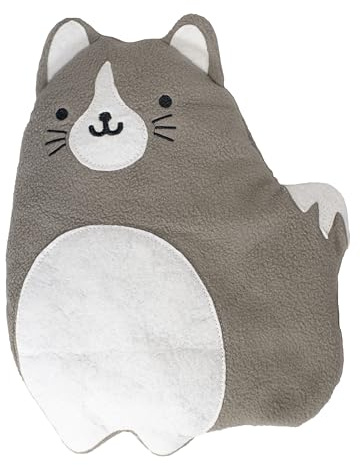 GAMAGO Fat Cat Heating Pad & Pillow Huggable - Microwavable Heat Pad for Cramps, Aches & Anxiety Relief - Cute Heat Pack Stuffed with Eco-Friendly Buckwheat & Dried Lavender - 10.5